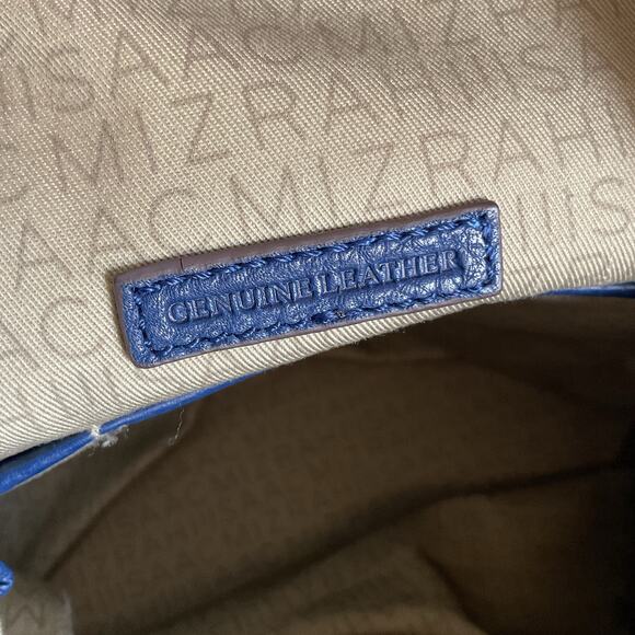 Isaac Mizrahi Blue and Brown Tote Bag - Picture 9 of 16